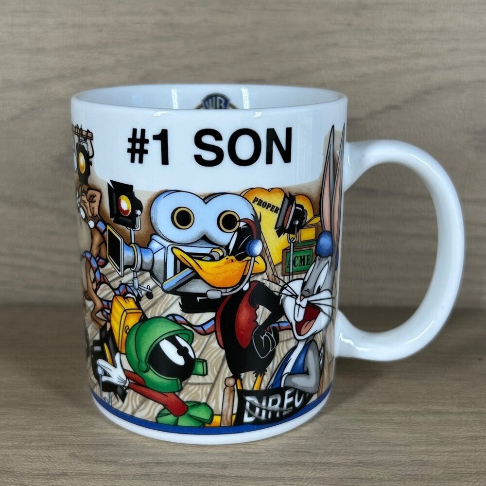 #1 Son Warner Bros Stage 16 Mug Las Vegas Looney Tunes Taz Donald Tweety Bugs